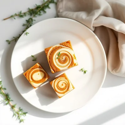 Pumpkin Crème Swirl Blondies