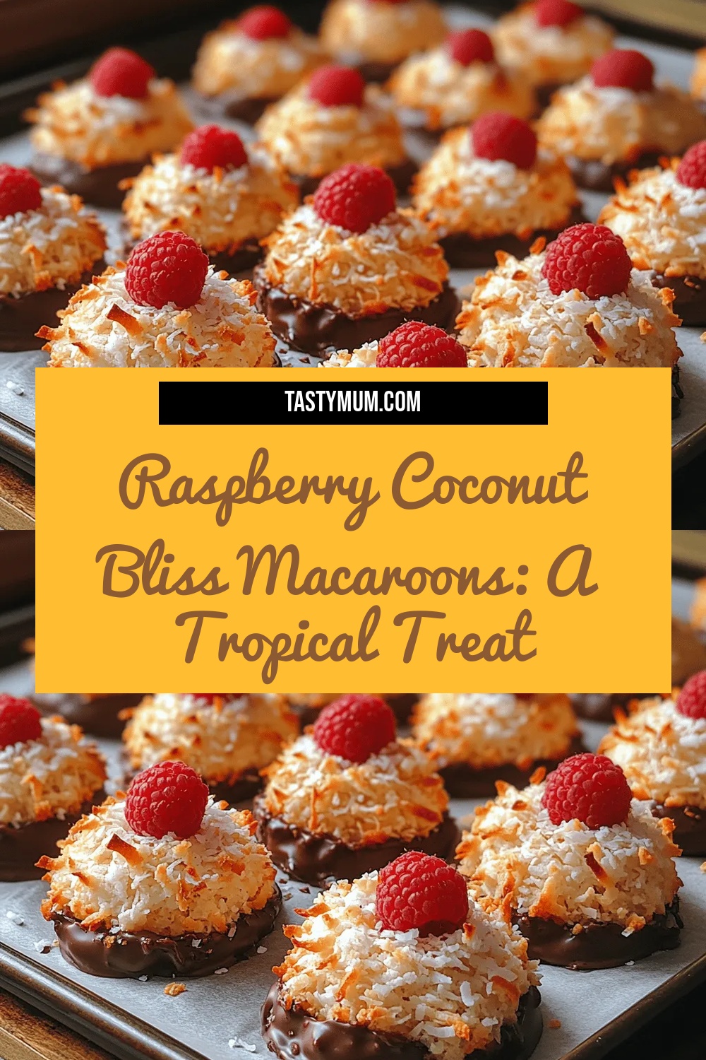 Raspberry Coconut Bliss Macaroons: A Tropical Treat