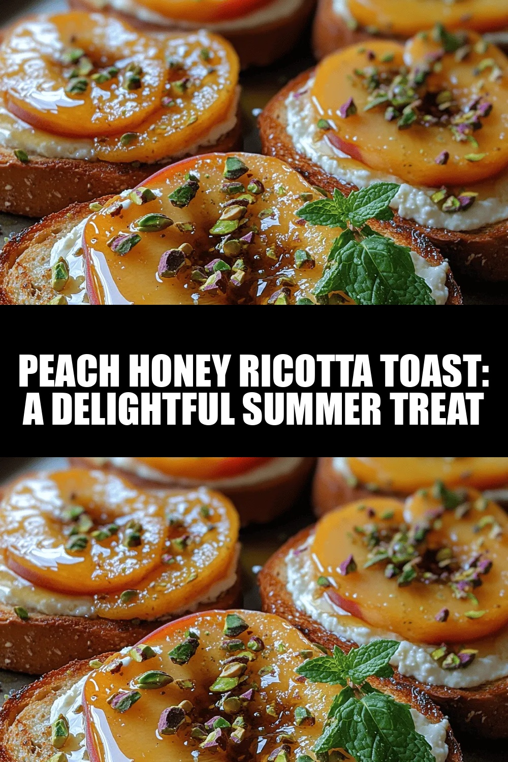 Peach Honey Ricotta Toast: A Delightful Summer Treat