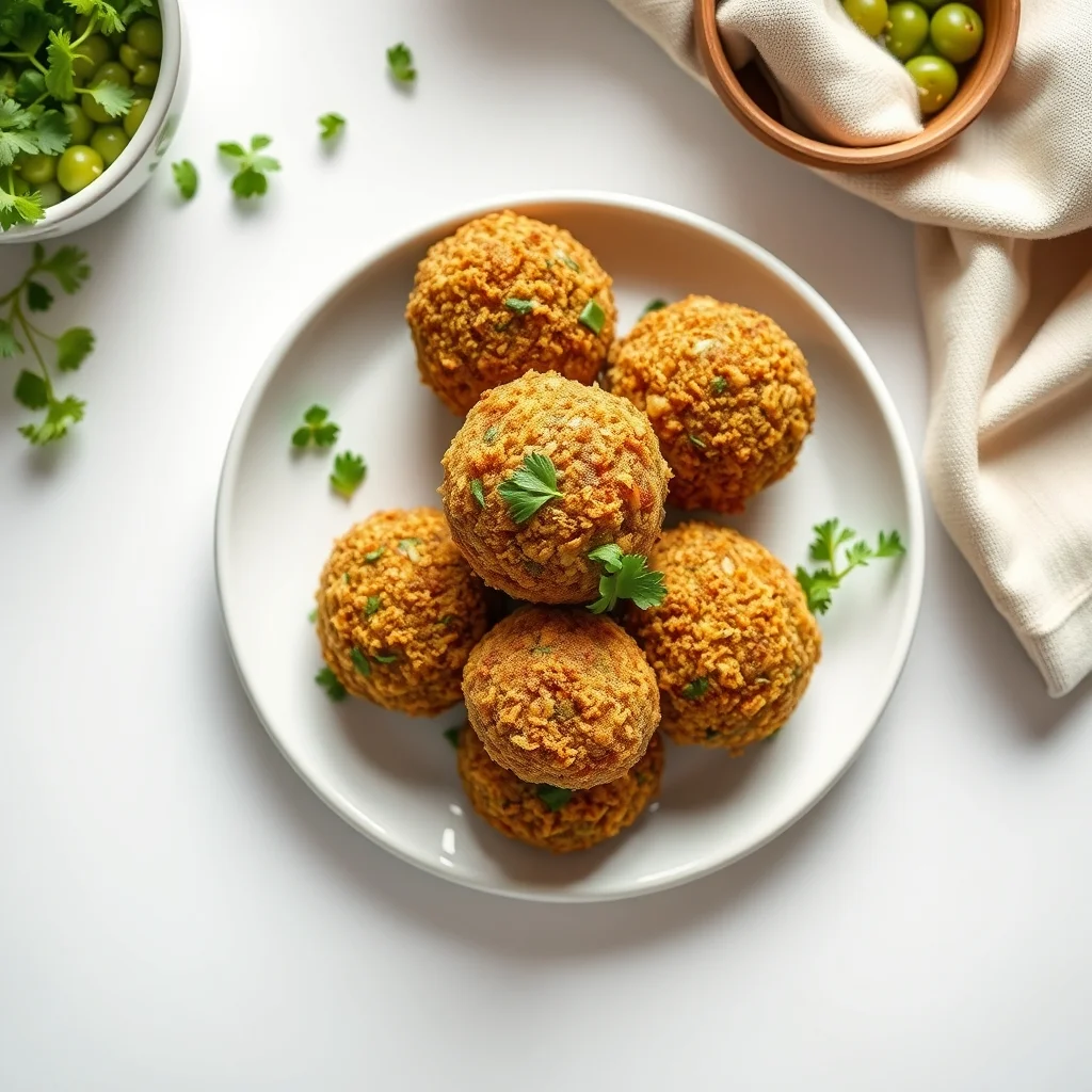 Crispy Green Dream: Air Fryer Falafel Balls