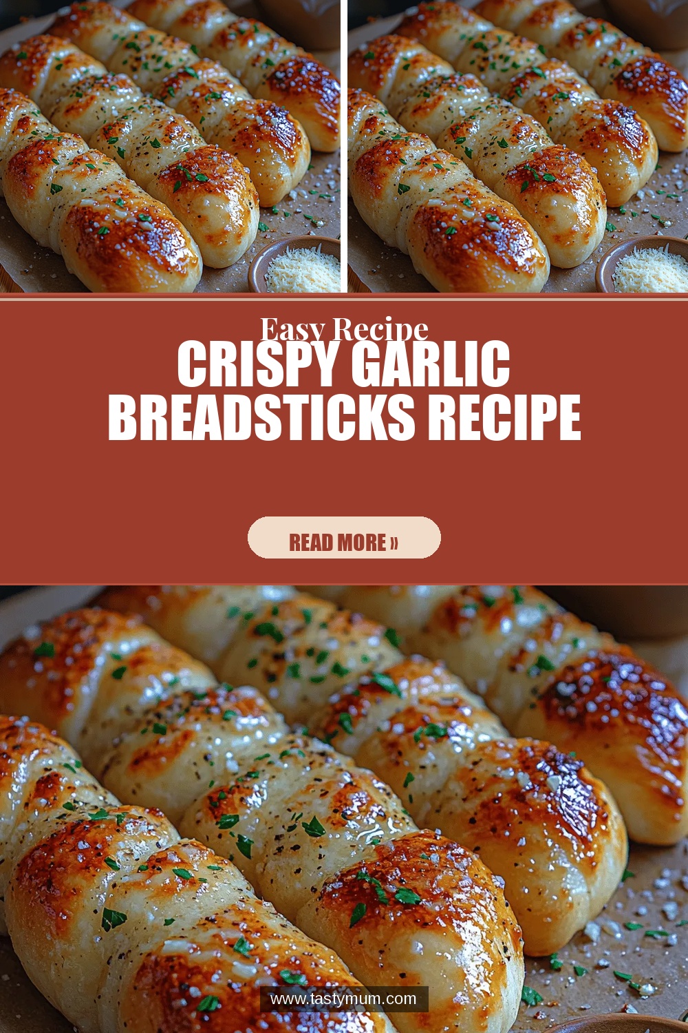 Crispy Garlic Breadsticks Recipe