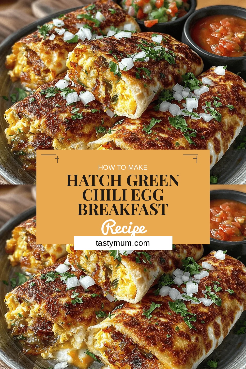 Hatch Green Chili Egg Breakfast Burrito
