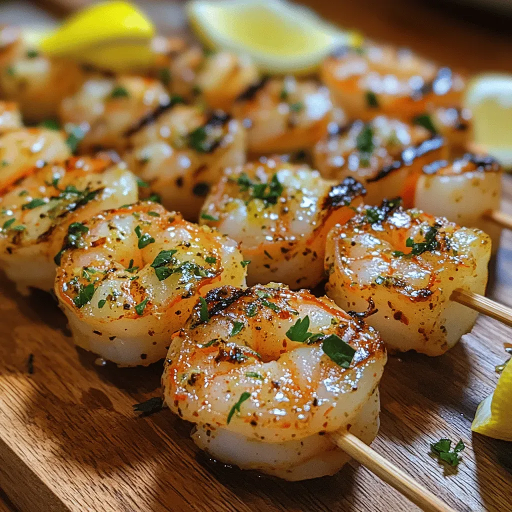 Zesty Citrus Garlic Shrimp Skewers: A Flavorful Delight