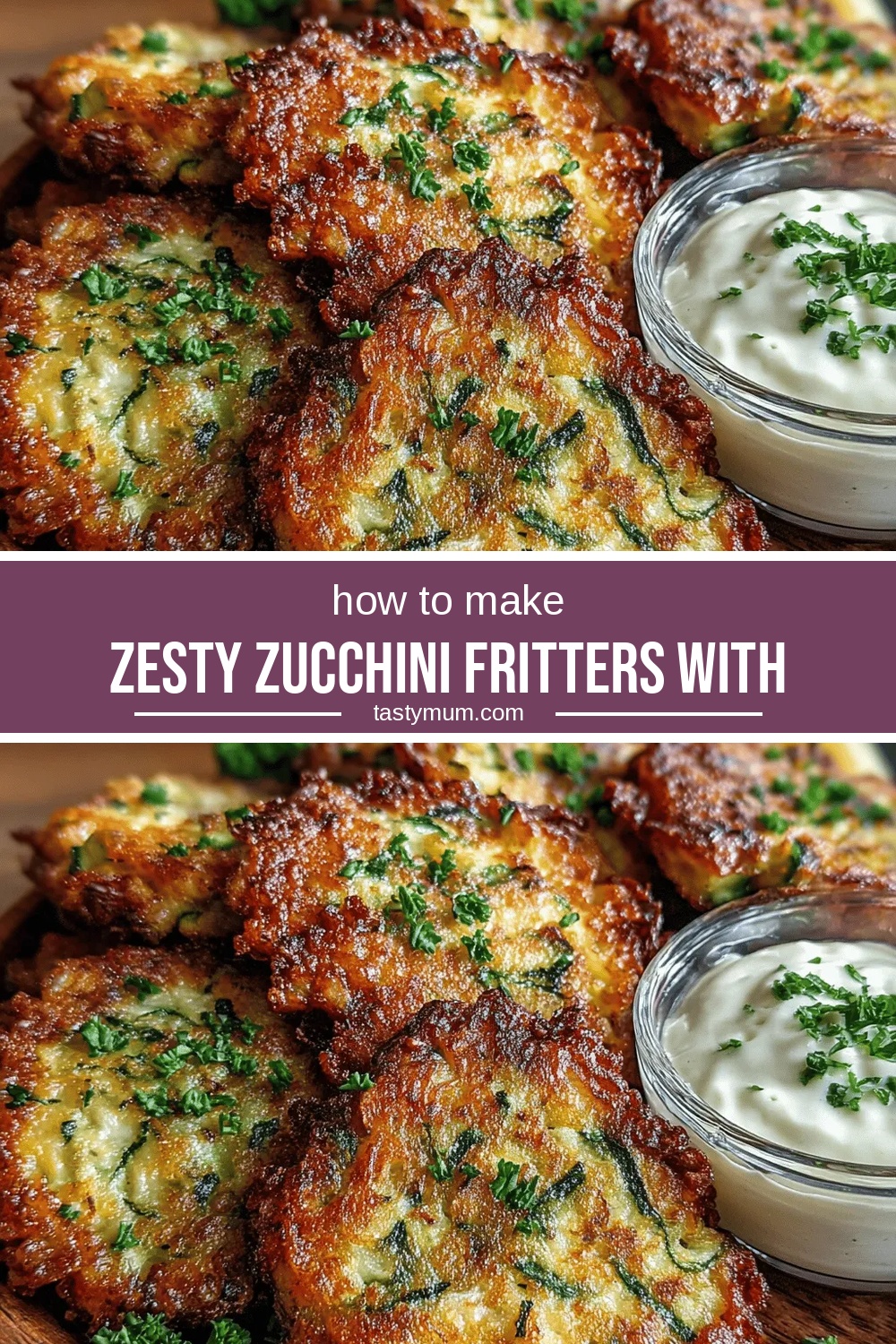 Zesty Zucchini Fritters with Garlic Aioli
