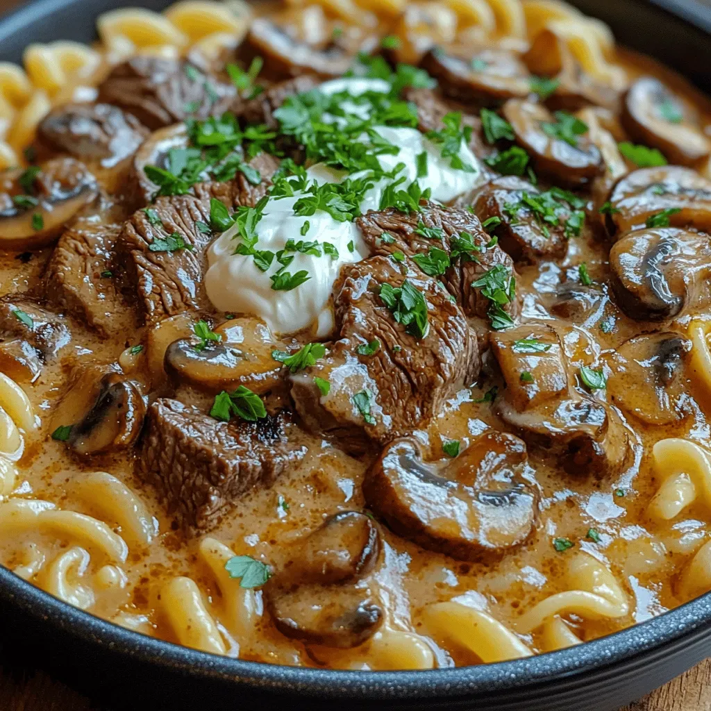 Hearty One-Pot Beef Stroganoff: A Comforting Classic Recipe