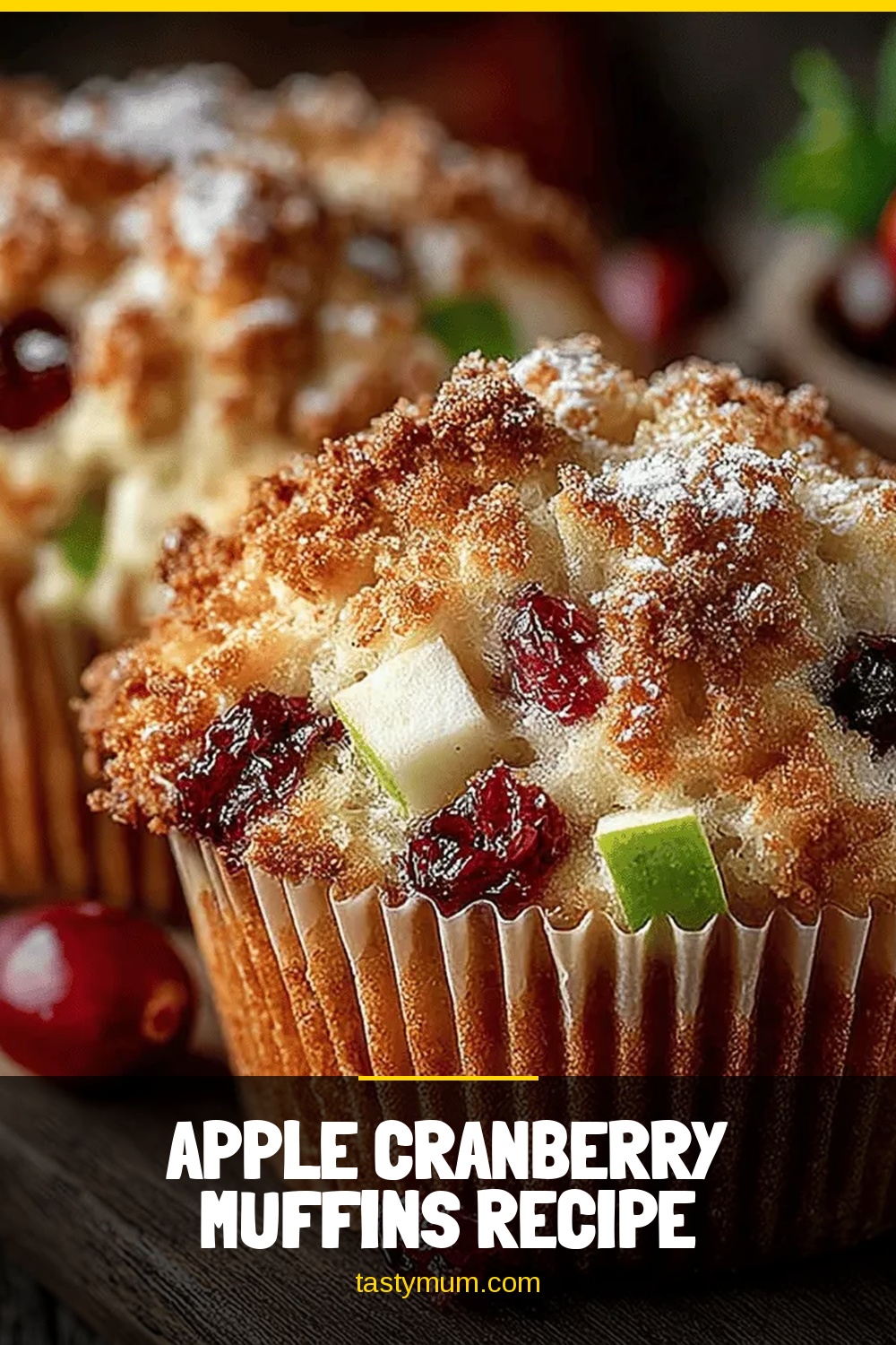 Apple Cranberry Muffins Recipe