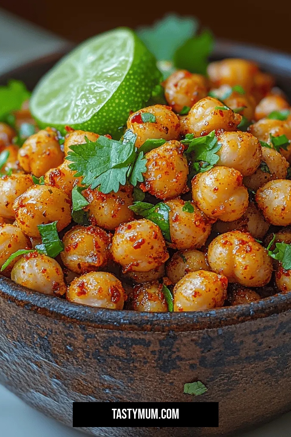Crunchy Chili Lime Roasted Chickpeas