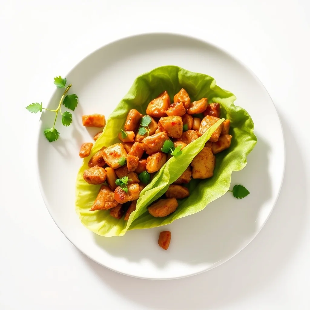 Air Fryer Hoisin Chicken Lettuce Wraps