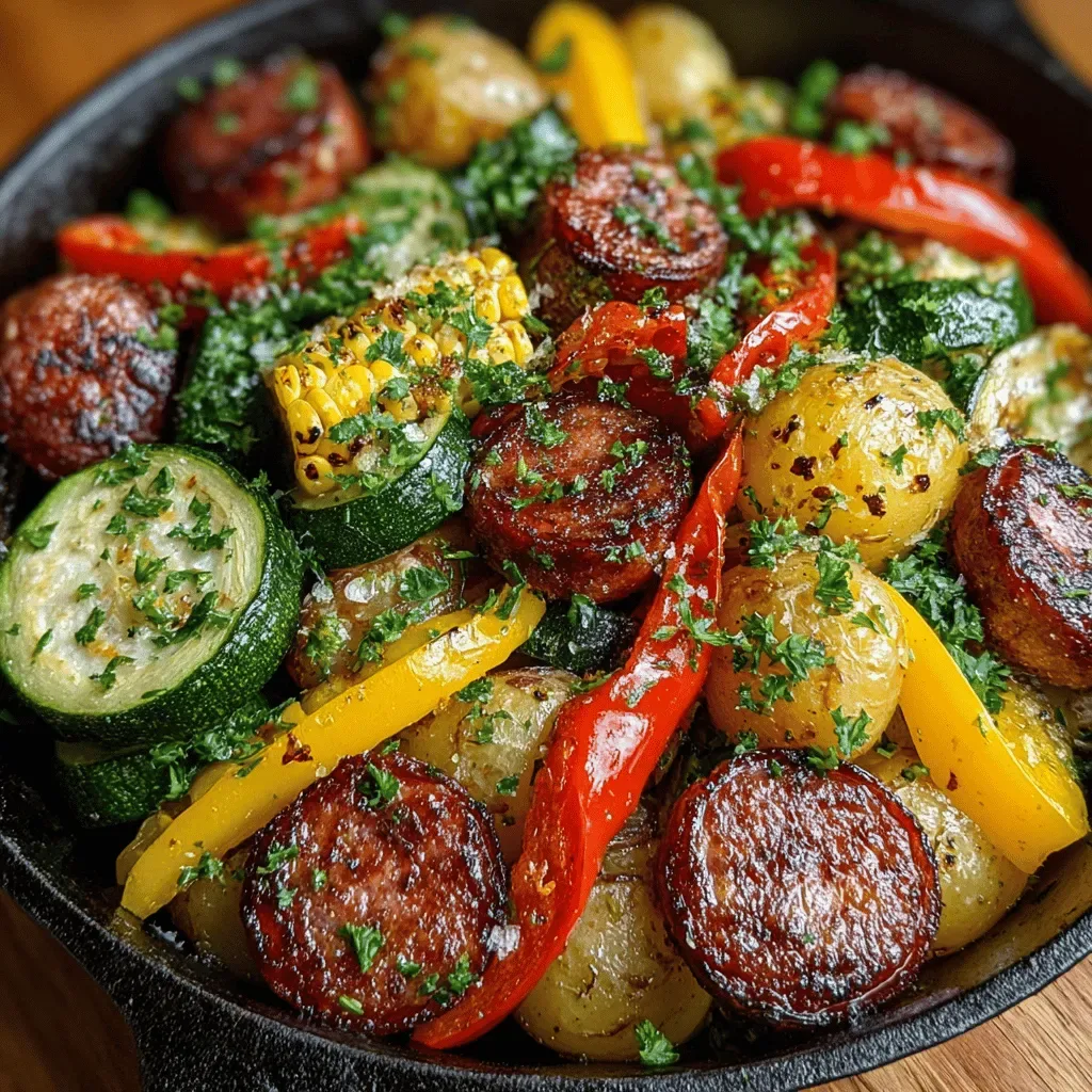 Sizzling Slow-Cooked Sausage and Veggie Hash
