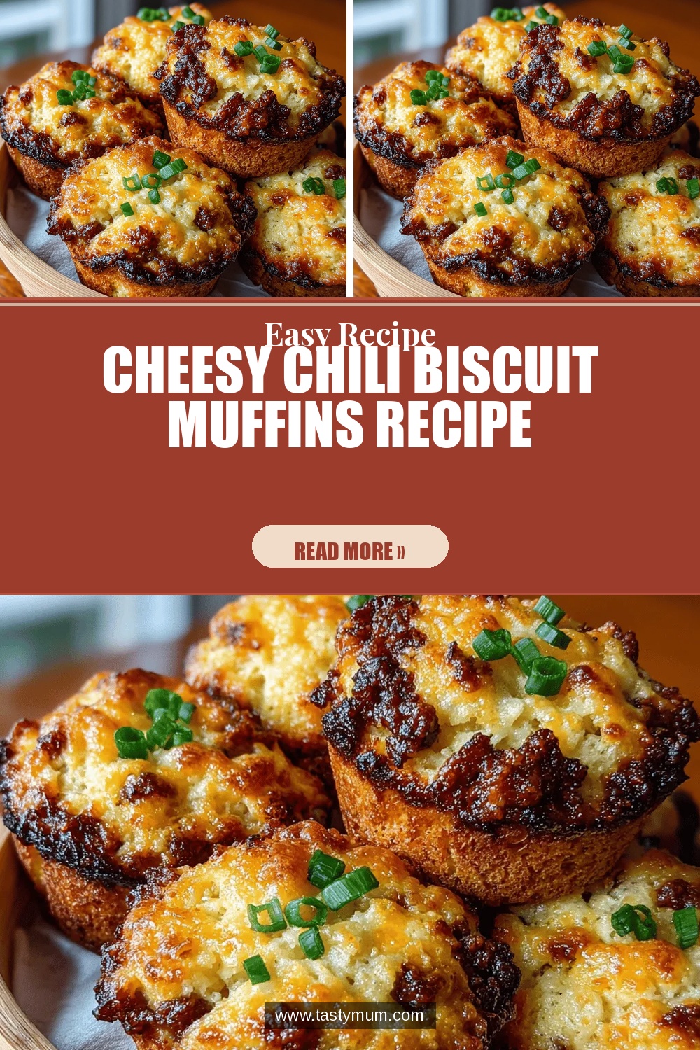 Cheesy Chili Biscuit Muffins Recipe