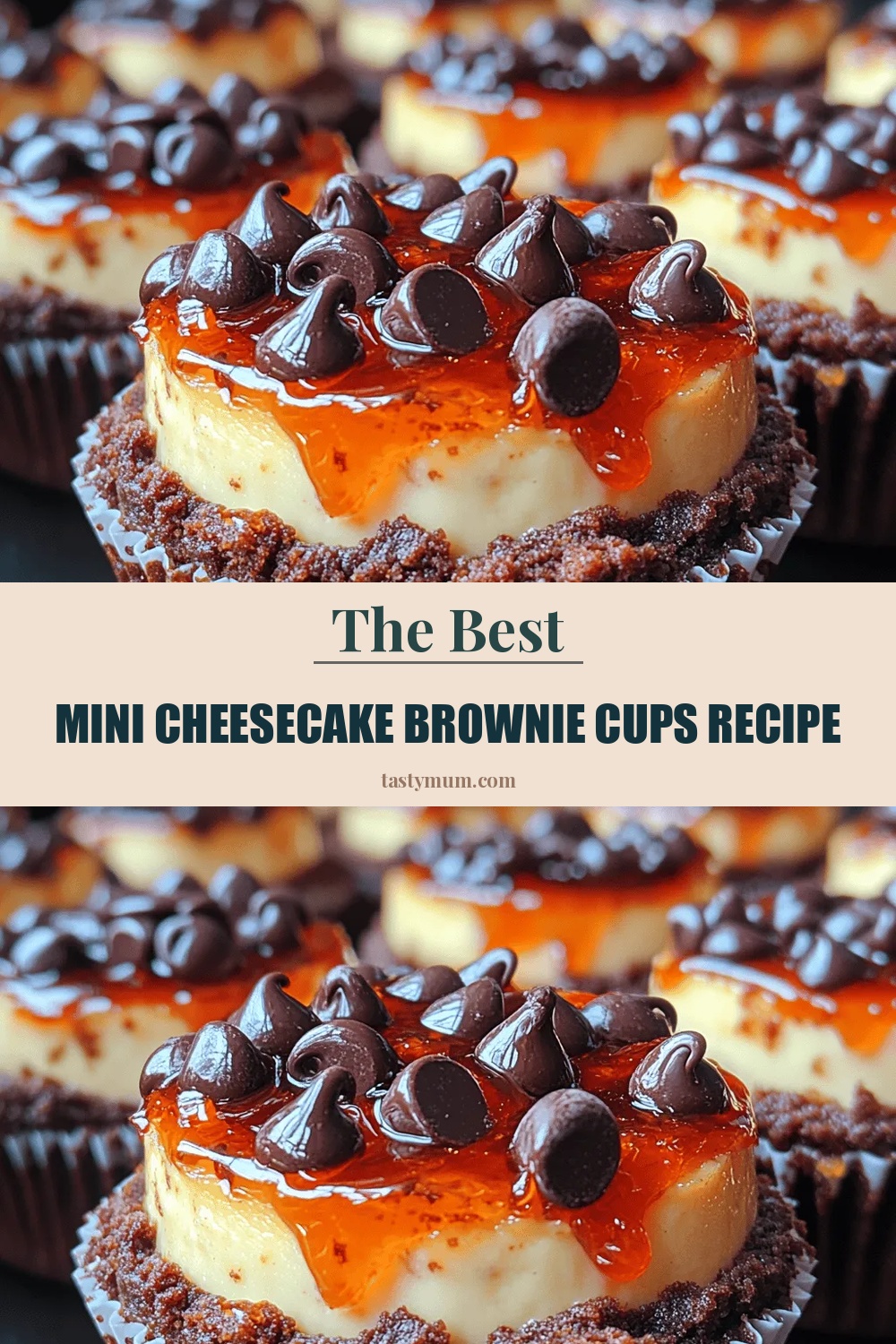 Mini Cheesecake Brownie Cups Recipe