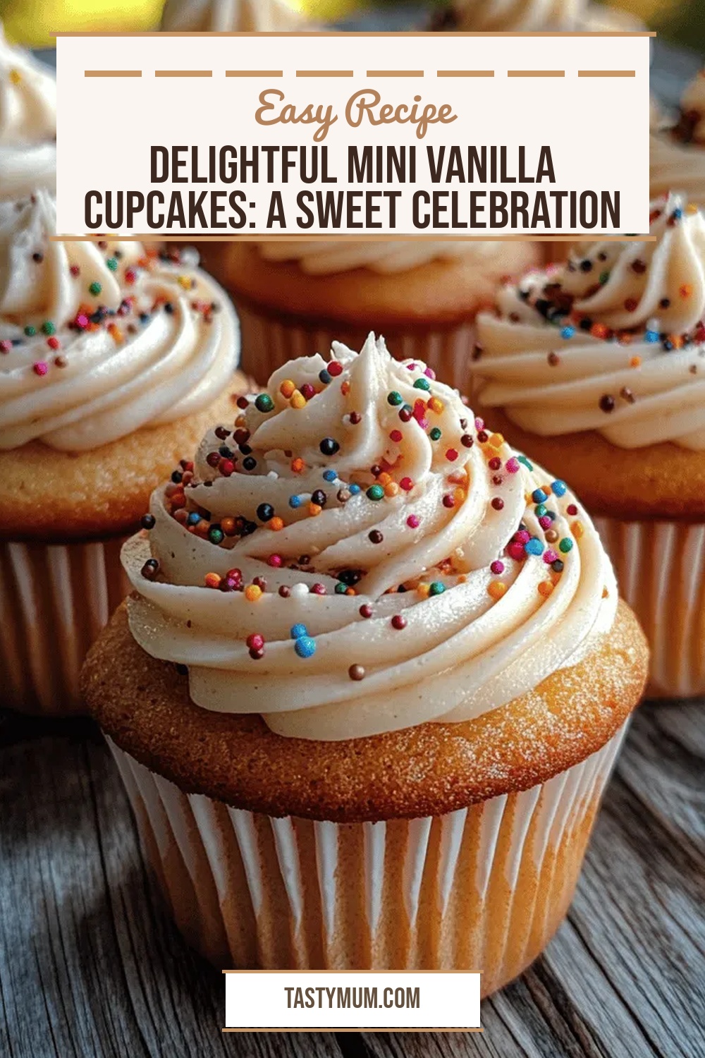 Delightful Mini Vanilla Cupcakes: A Sweet Celebration in Every Bite