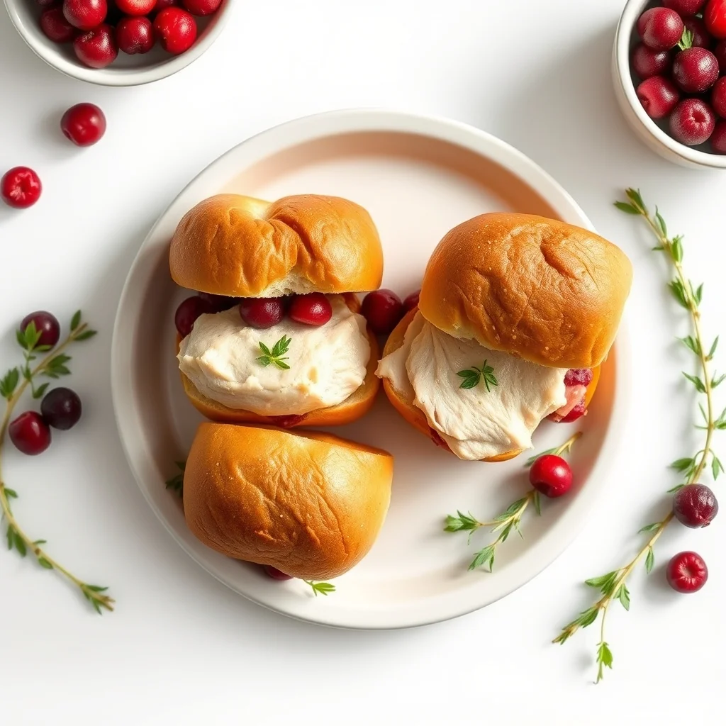 Sweet Cranberry Turkey Sliders