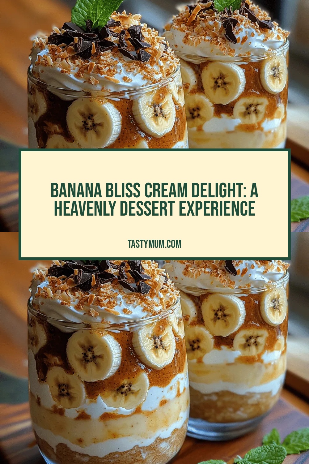 Banana Bliss Cream Delight: A Heavenly Dessert Experience