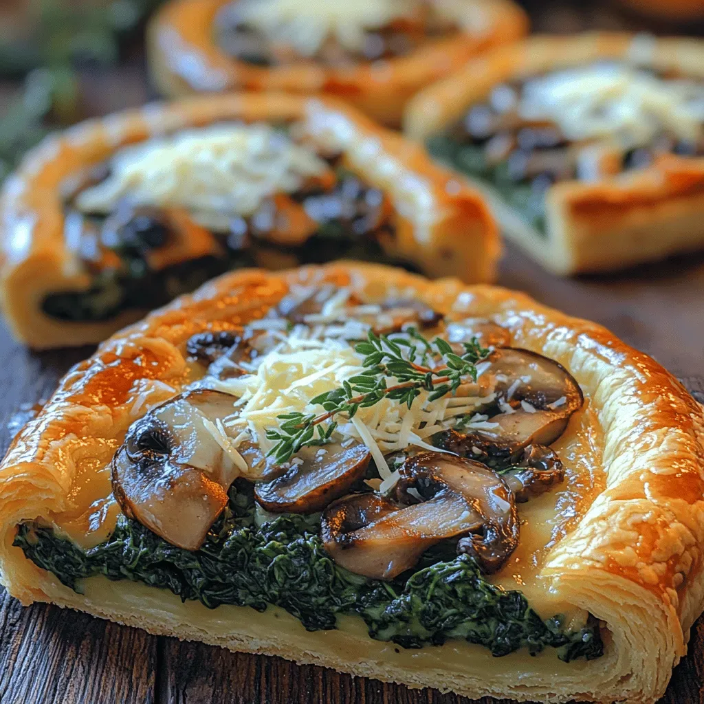 Savory Mushroom and Spinach Tart: A Delicious Culinary Delight