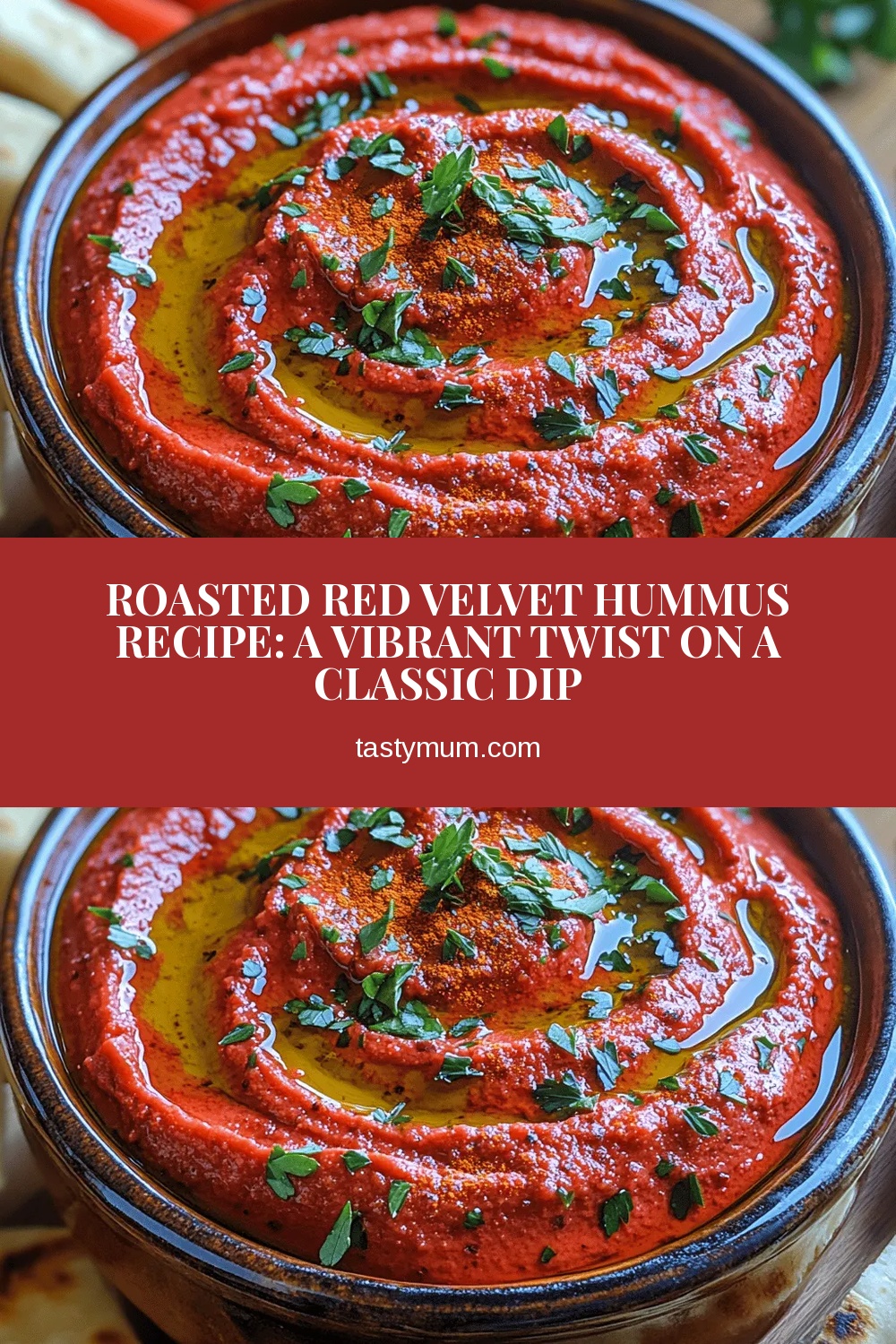 Roasted Red Velvet Hummus Recipe: A Vibrant Twist on a Classic Dip