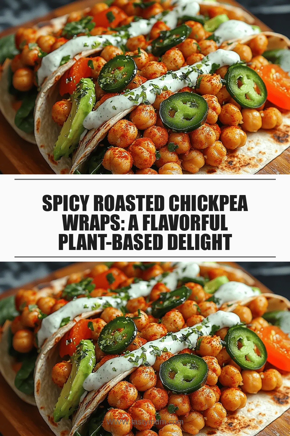 Spicy Roasted Chickpea Wraps: A Flavorful Plant-Based Delight