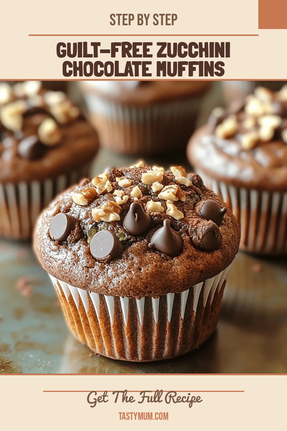 Guilt-Free Zucchini Chocolate Muffins
