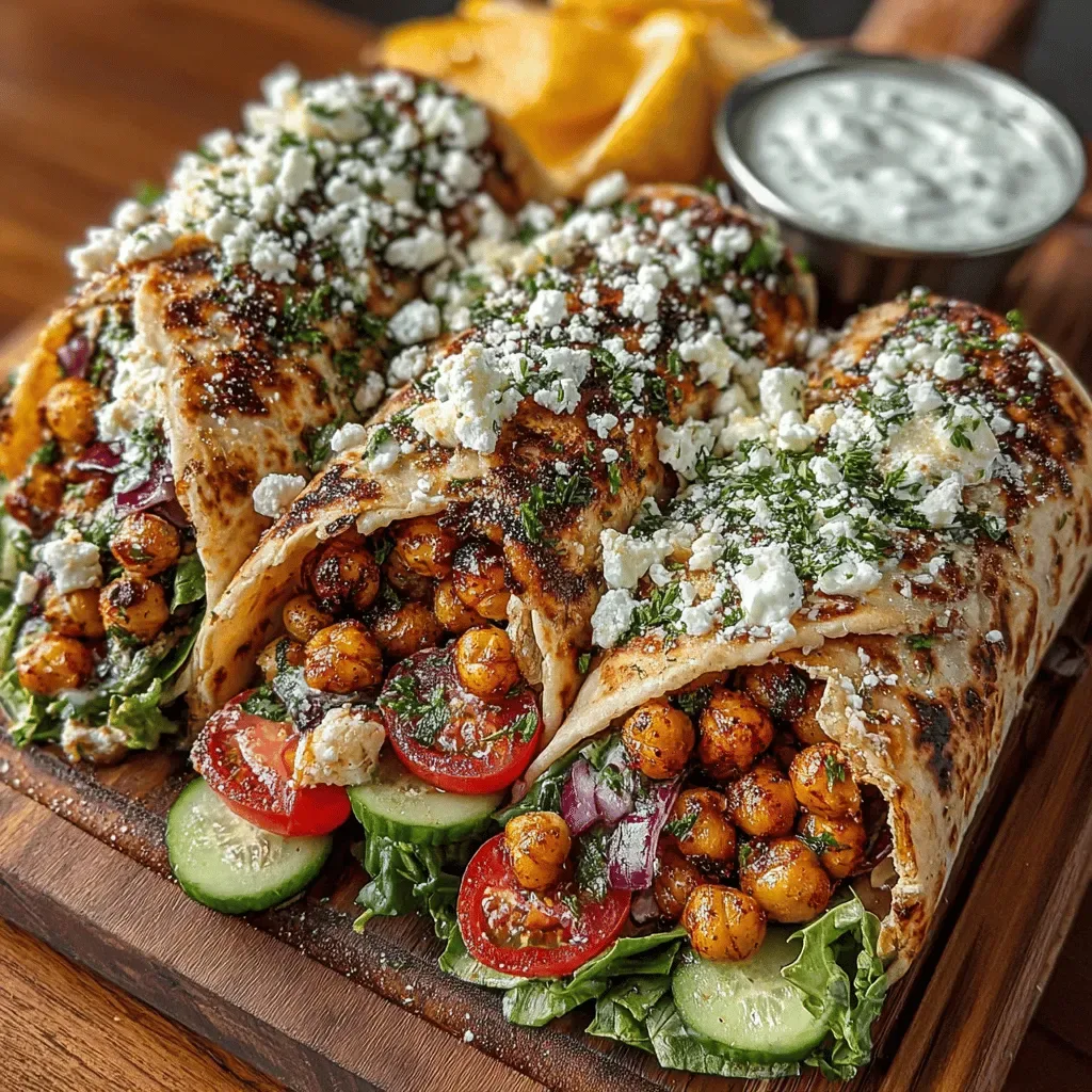 Garlic Herb Roasted Chickpea Wraps: A Flavorful and Nutritious Delight
