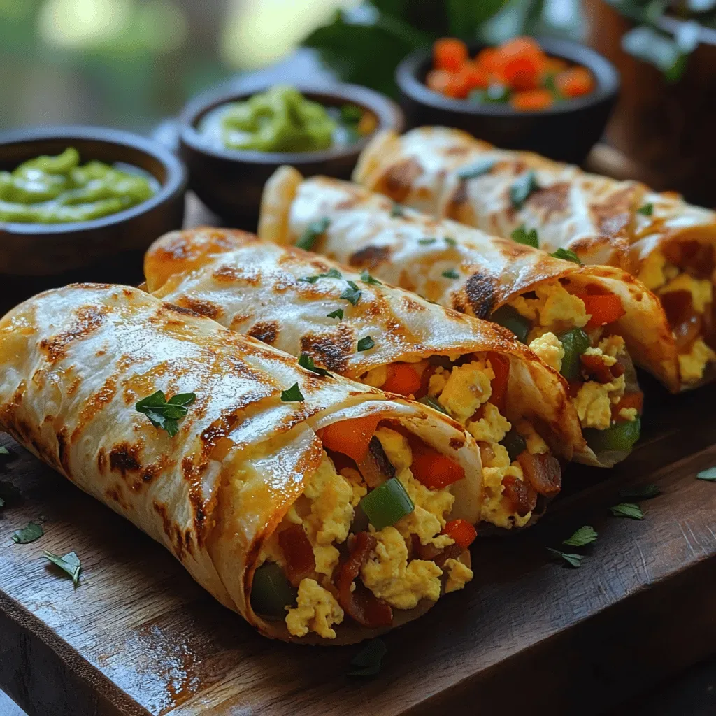 Crunchy Air-Fried Breakfast Wrap