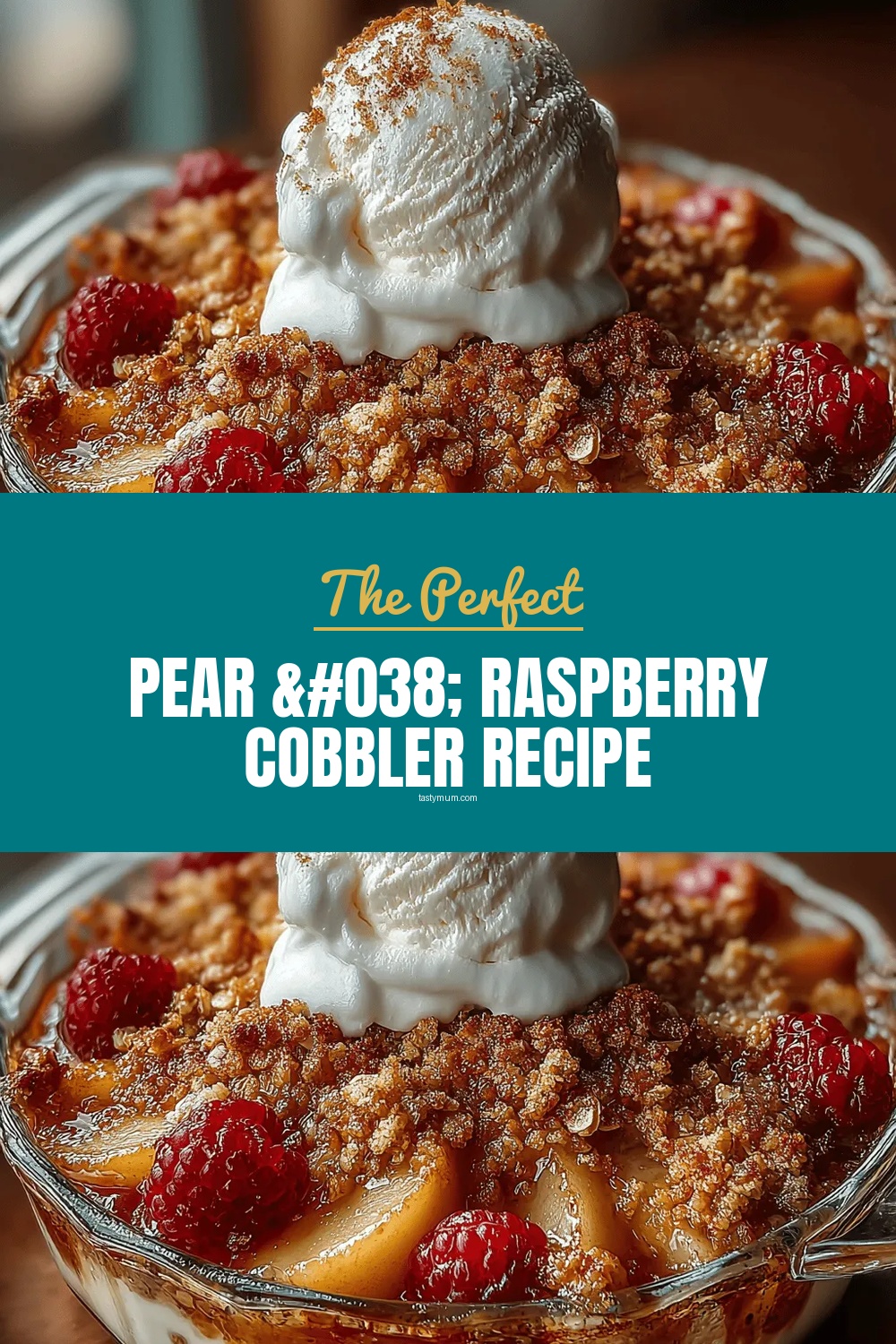 Pear & Raspberry Cobbler Recipe