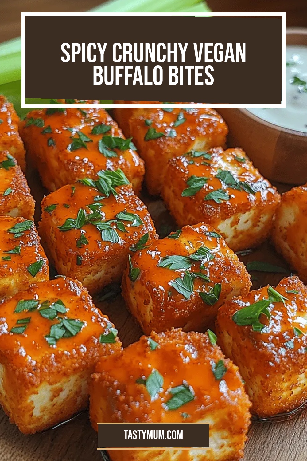 Spicy Crunchy Vegan Buffalo Bites