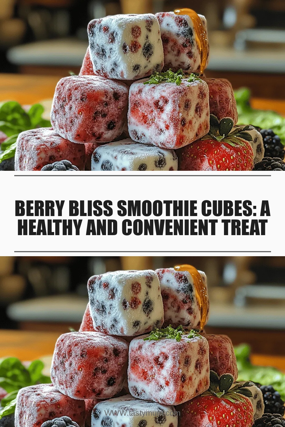 Berry Bliss Smoothie Cubes: A Healthy and Convenient Treat
