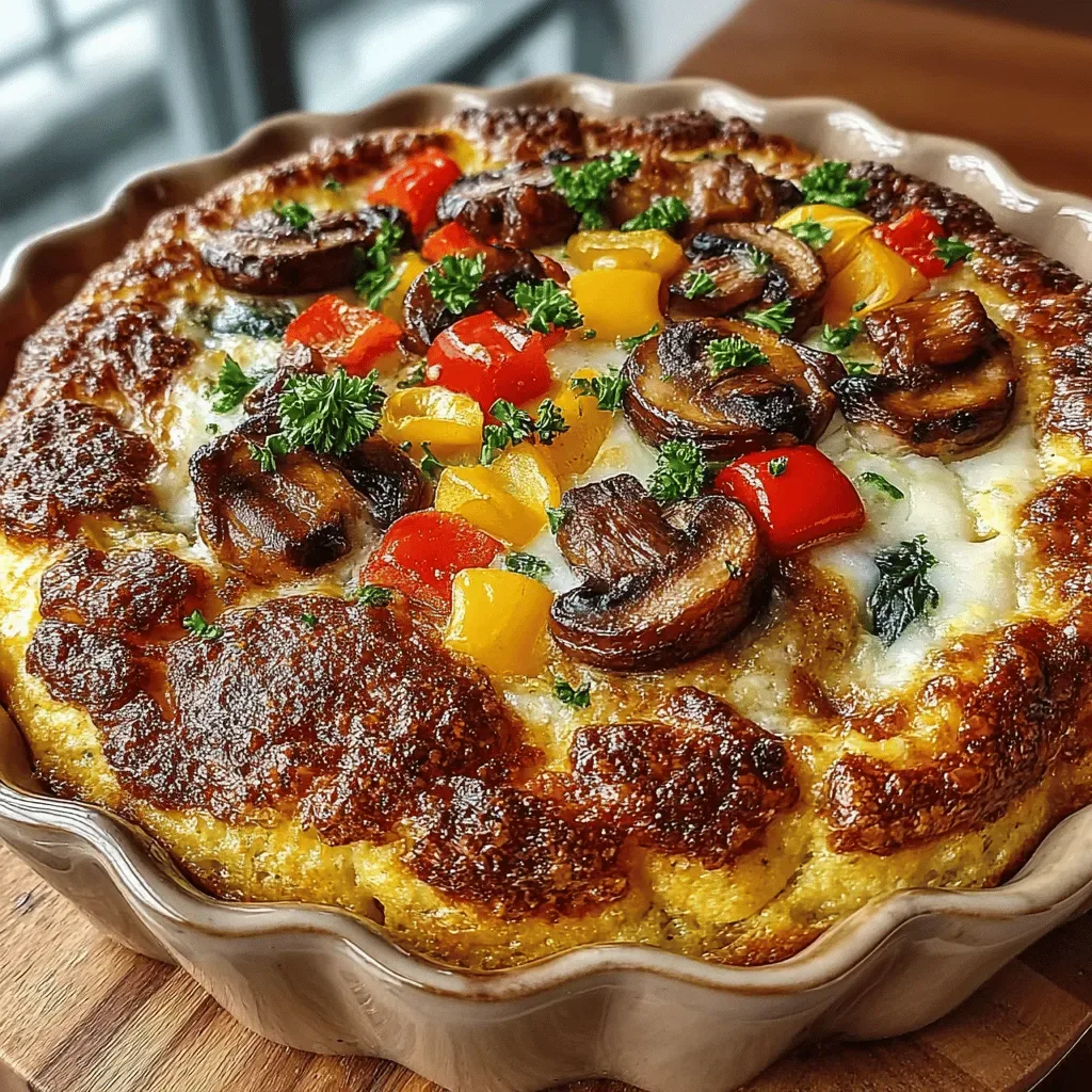 Morning Delight Savory Vegetable and Cheese Breakfast Casserole