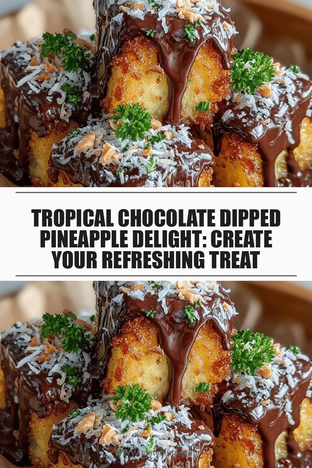 Tropical Chocolate Dipped Pineapple Delight: Create Your Refreshing Treat