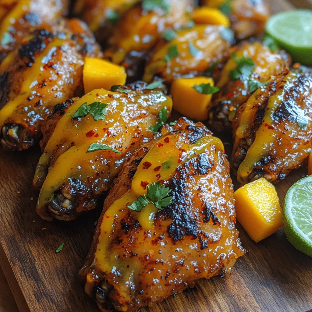 Spicy Mango Drizzle Wings Recipe