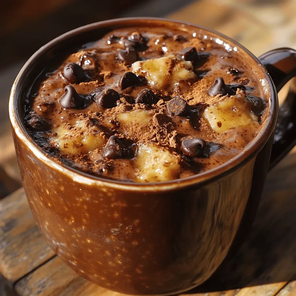 Indulge in a Quick and Easy Banana Bliss Chocolate Chip Mug Cake