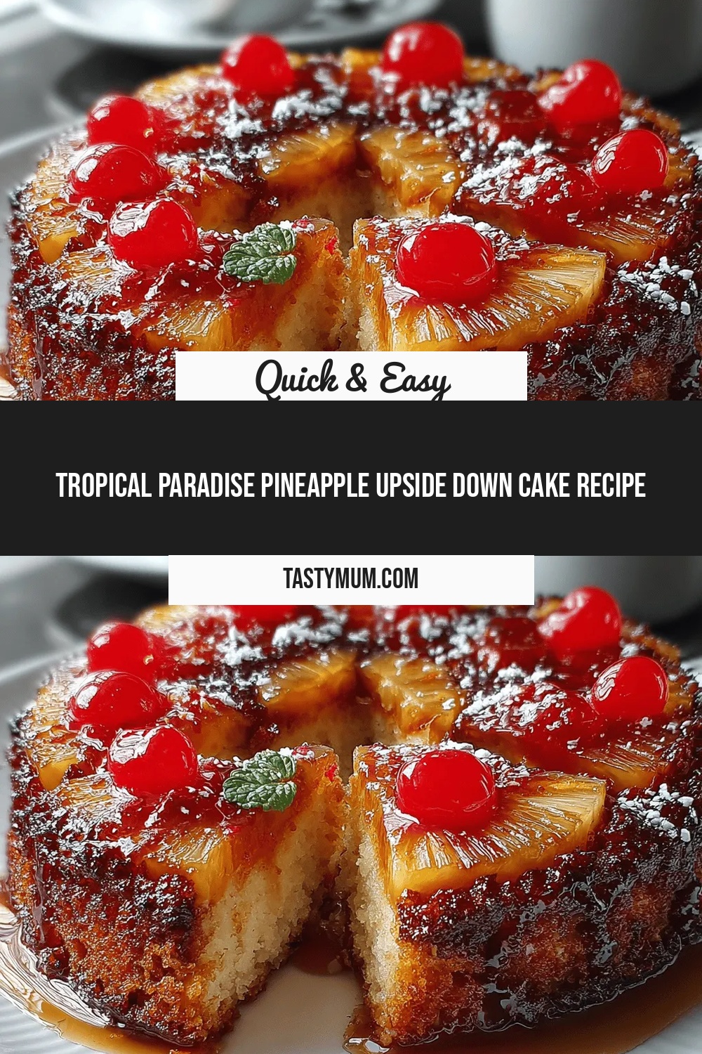Tropical Paradise Pineapple Upside Down Cake Recipe