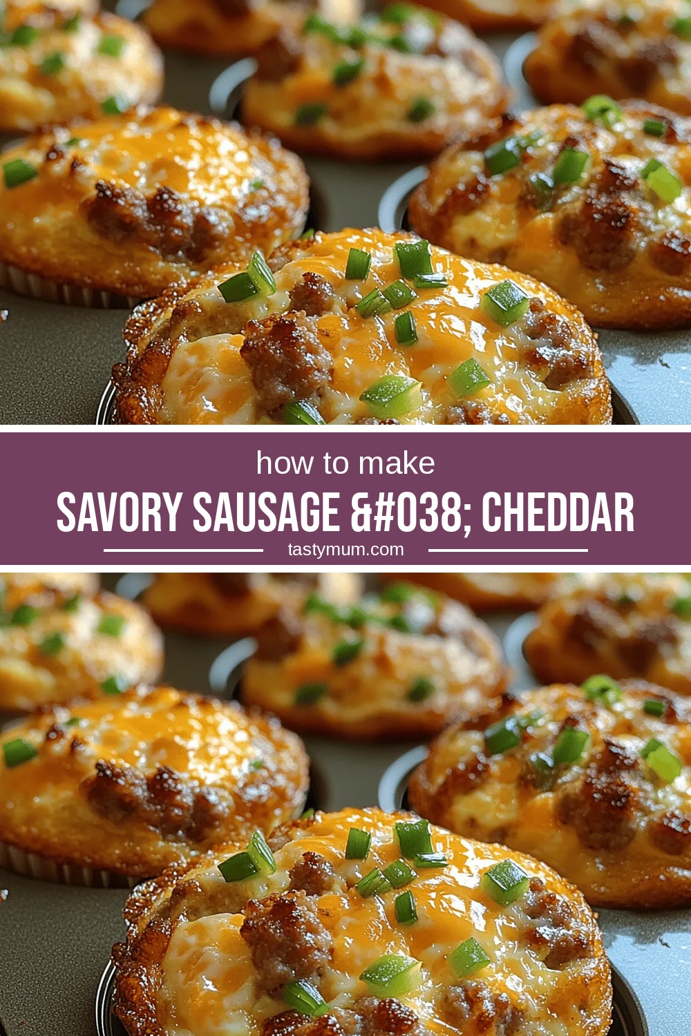 Savory Sausage & Cheddar Egg Muffins: A Delicious Breakfast Solution