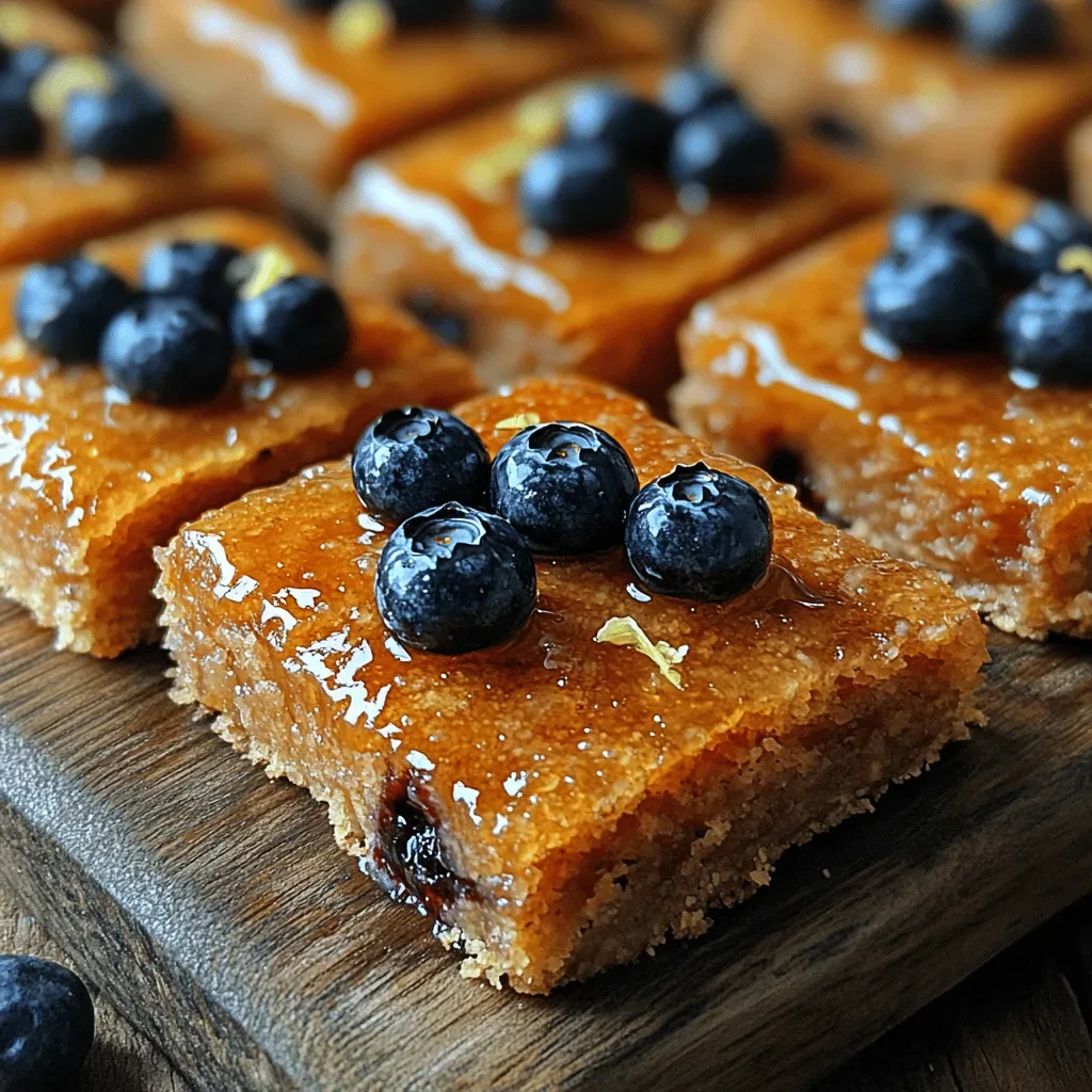 Zesty Blueberry Bliss Bars