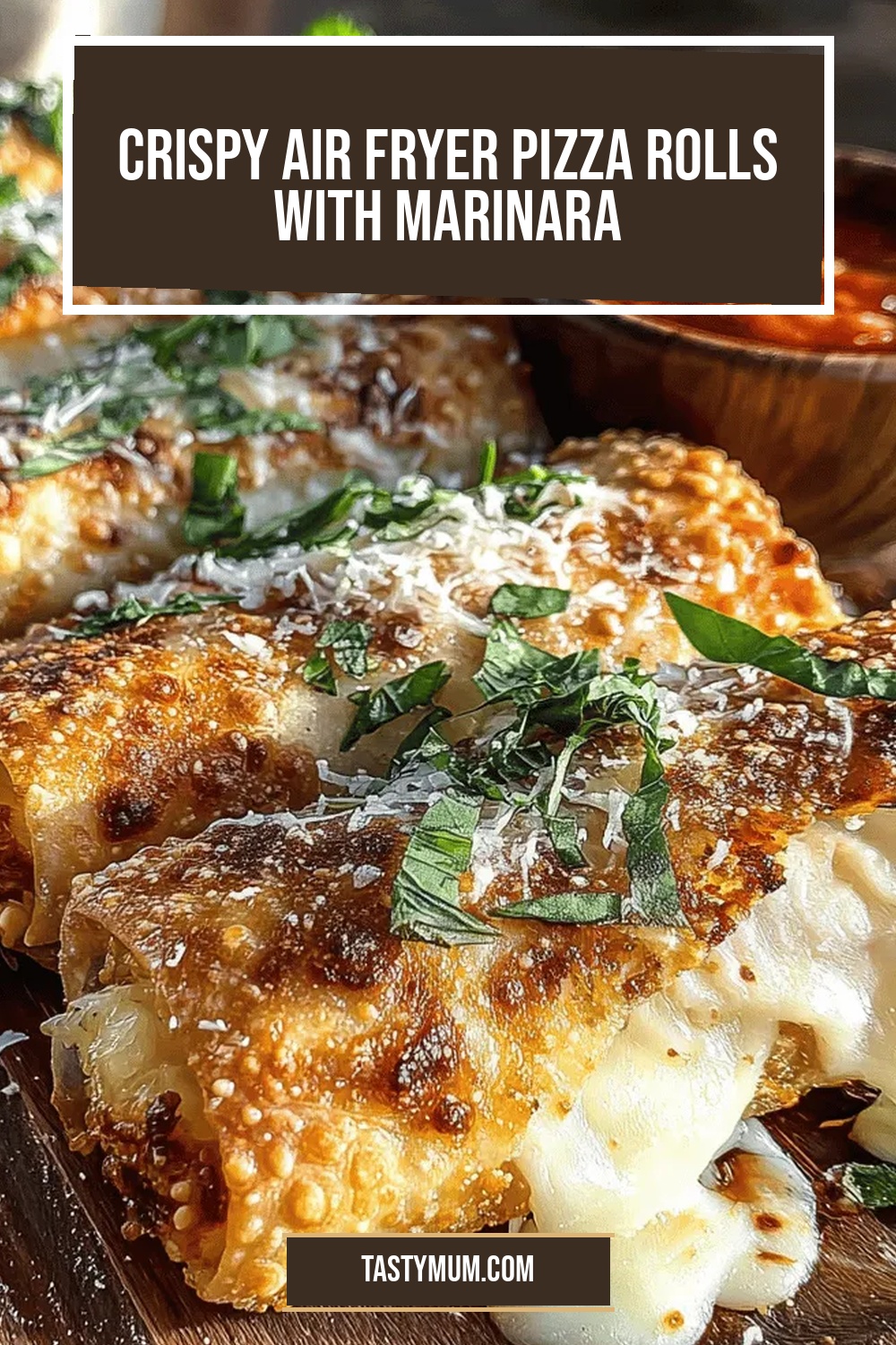 Crispy Air Fryer Pizza Rolls with Marinara