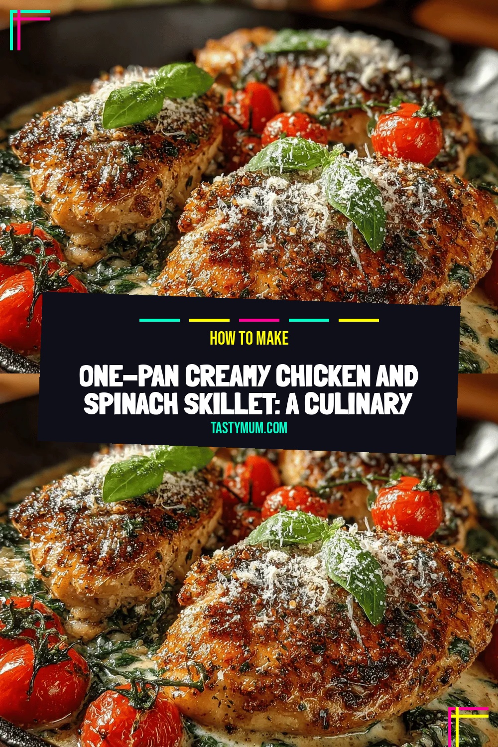 One-Pan Creamy Chicken and Spinach Skillet: A Culinary Delight