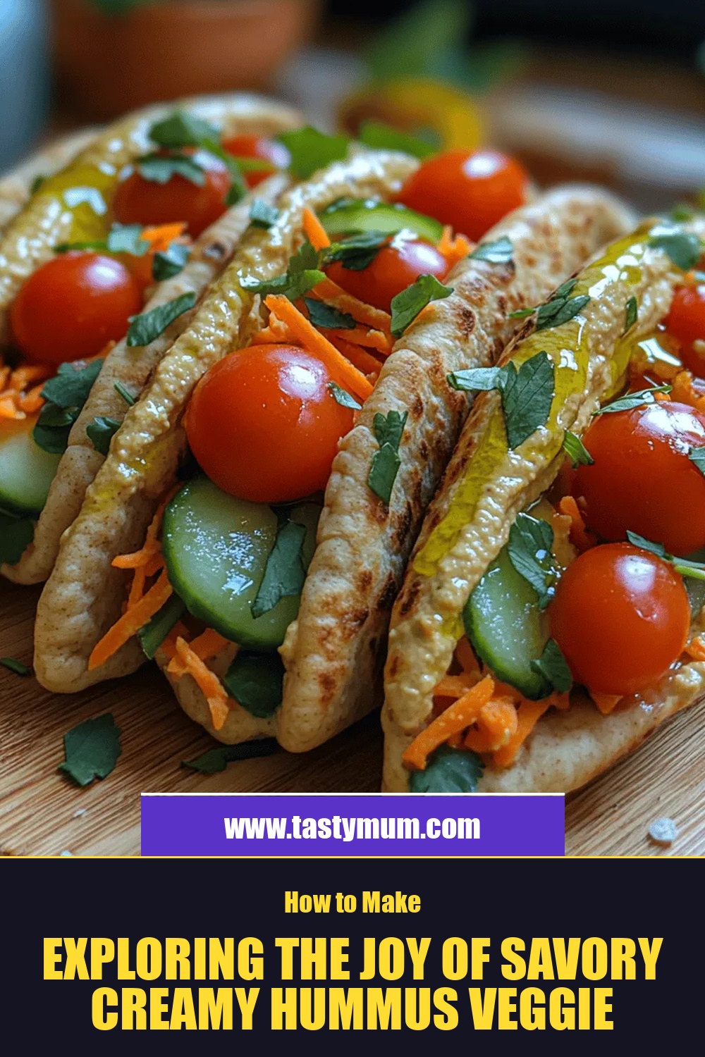 Exploring the Joy of Savory Creamy Hummus Veggie Pockets