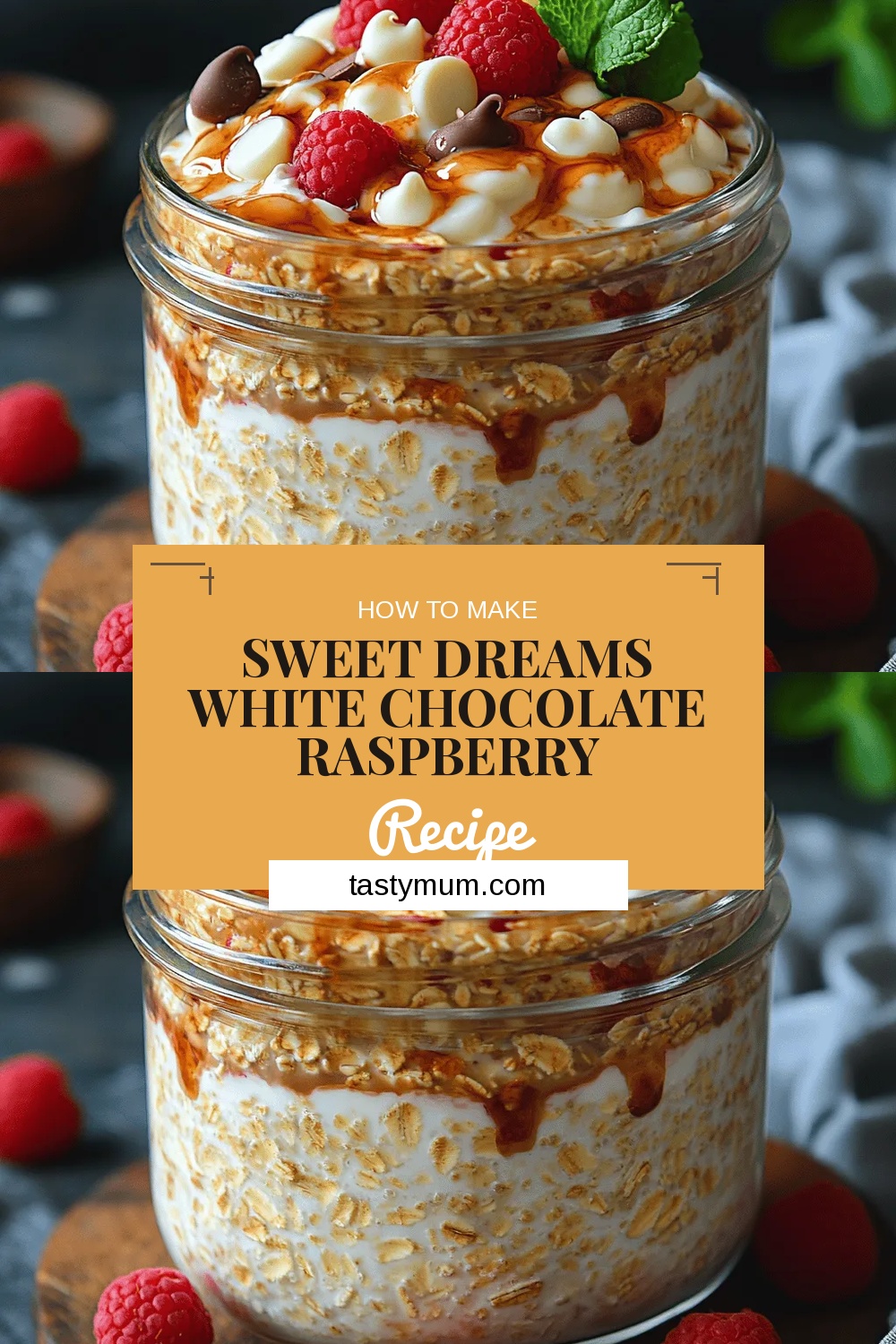 Sweet Dreams White Chocolate Raspberry Overnight Oats