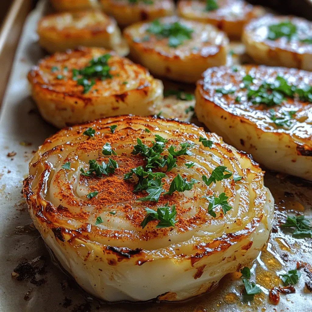 Savory Roasted Garlic Cabbage Steaks: A Flavorful Vegetable Delight