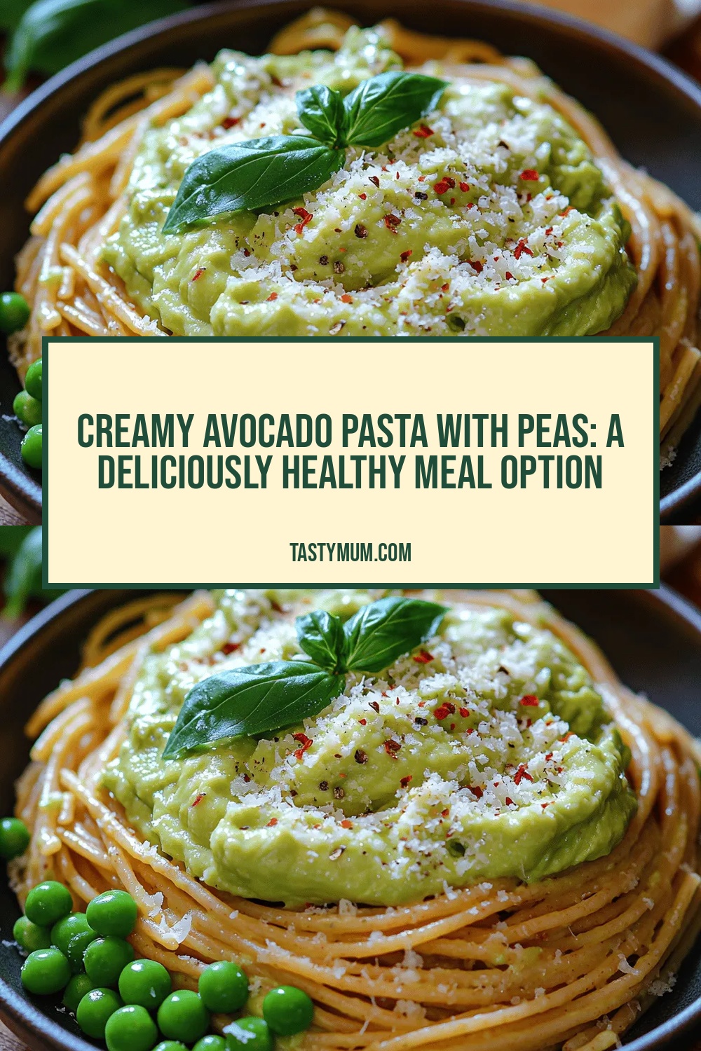 Creamy Avocado Pasta with Peas: A Deliciously Healthy Meal Option