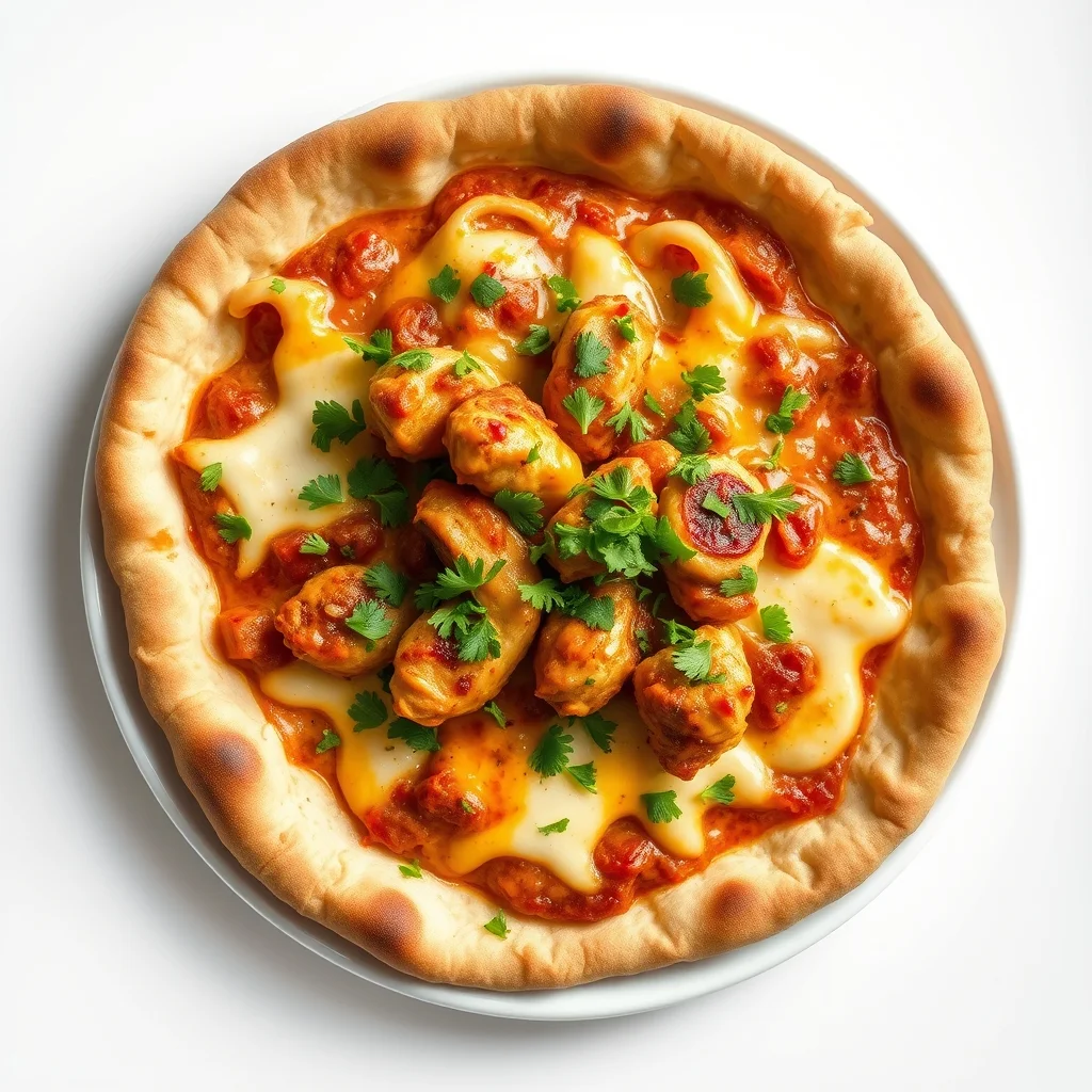 BBQ Cheesy Chicken Delight Flatbread