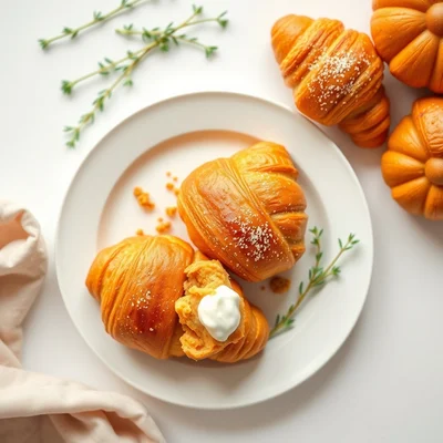 Cozy Air Fried Pumpkin Pie Croissants