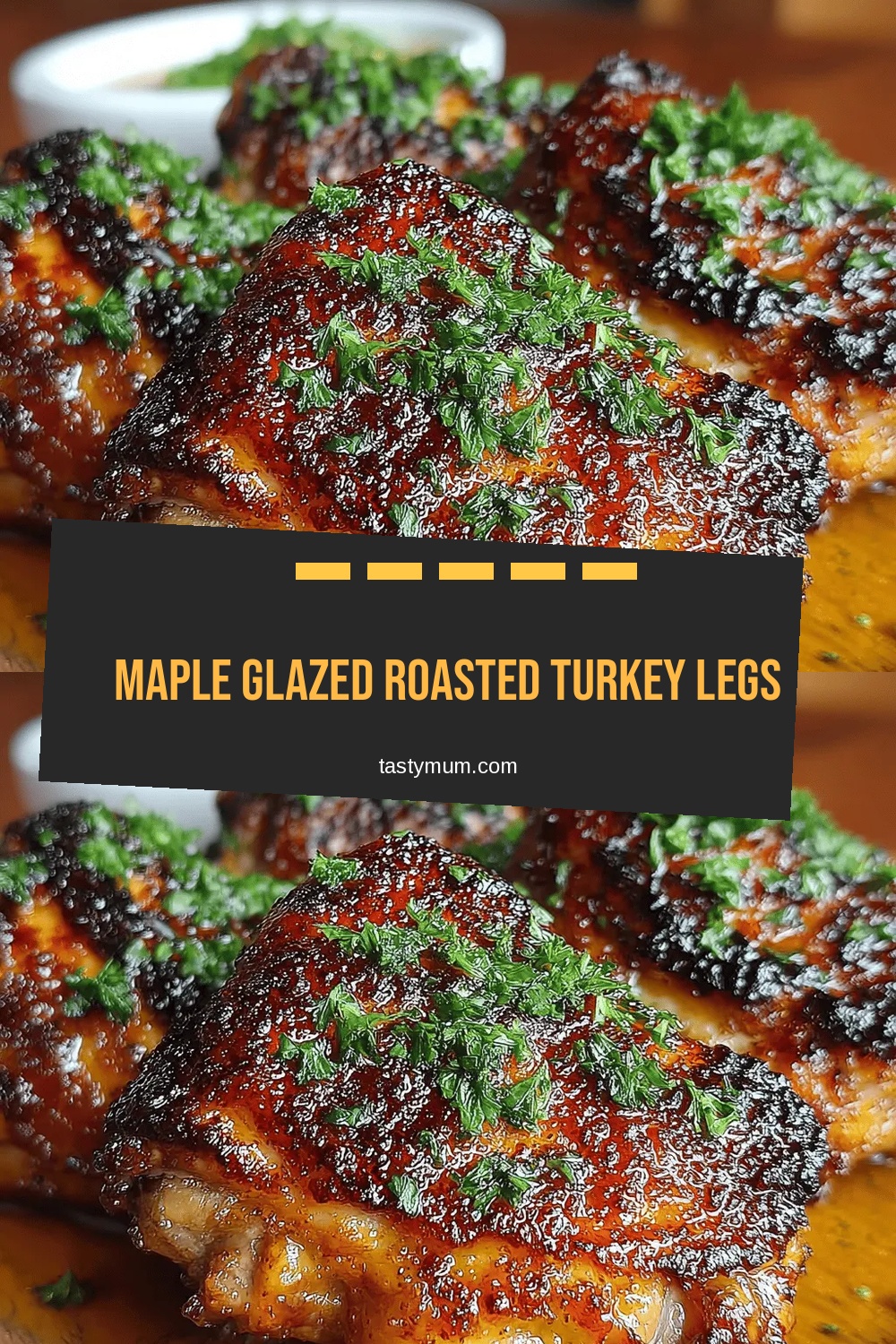 Maple Glazed Roasted Turkey Legs