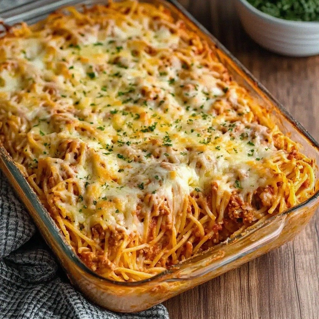 Baked Cream Cheese Spaghetti Casserole : The Ultimate Creamy, Cheesy Dinner