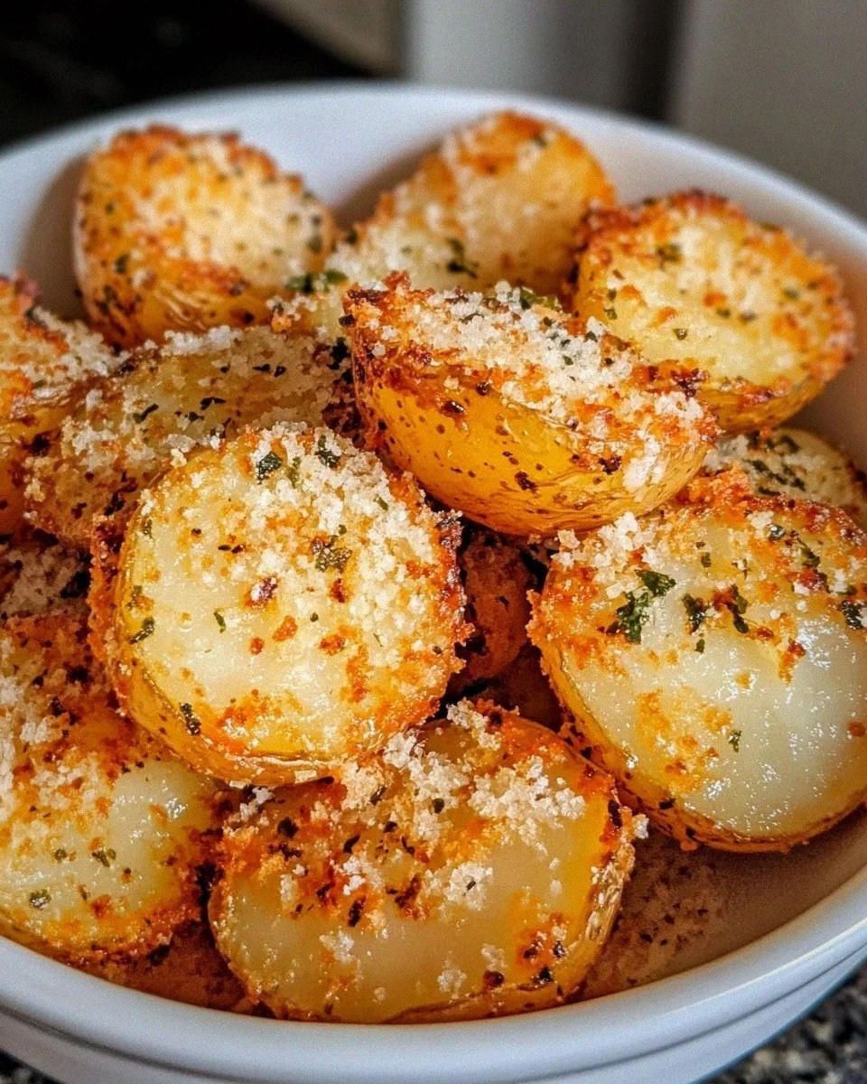 Crispy Parmesan Baby Potatoes