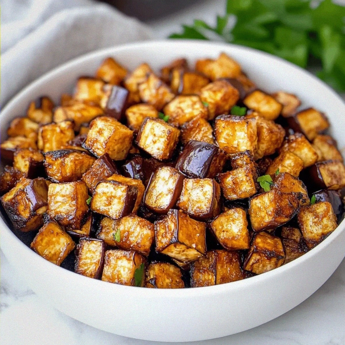 Delicious Low-Calorie Air Fryer Eggplant for Guilt-Free Snacking