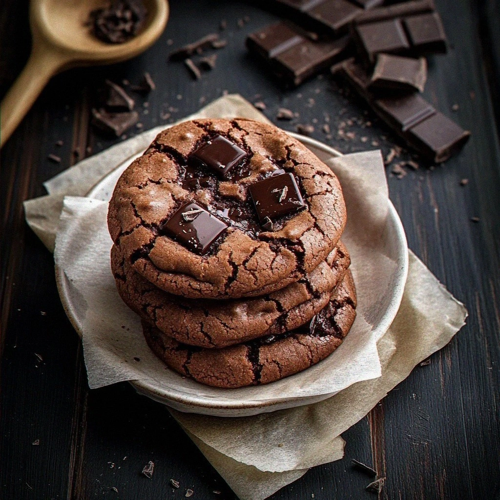 Double Chocolate Chunk Cookies: Gooey and Irresistible Tr…