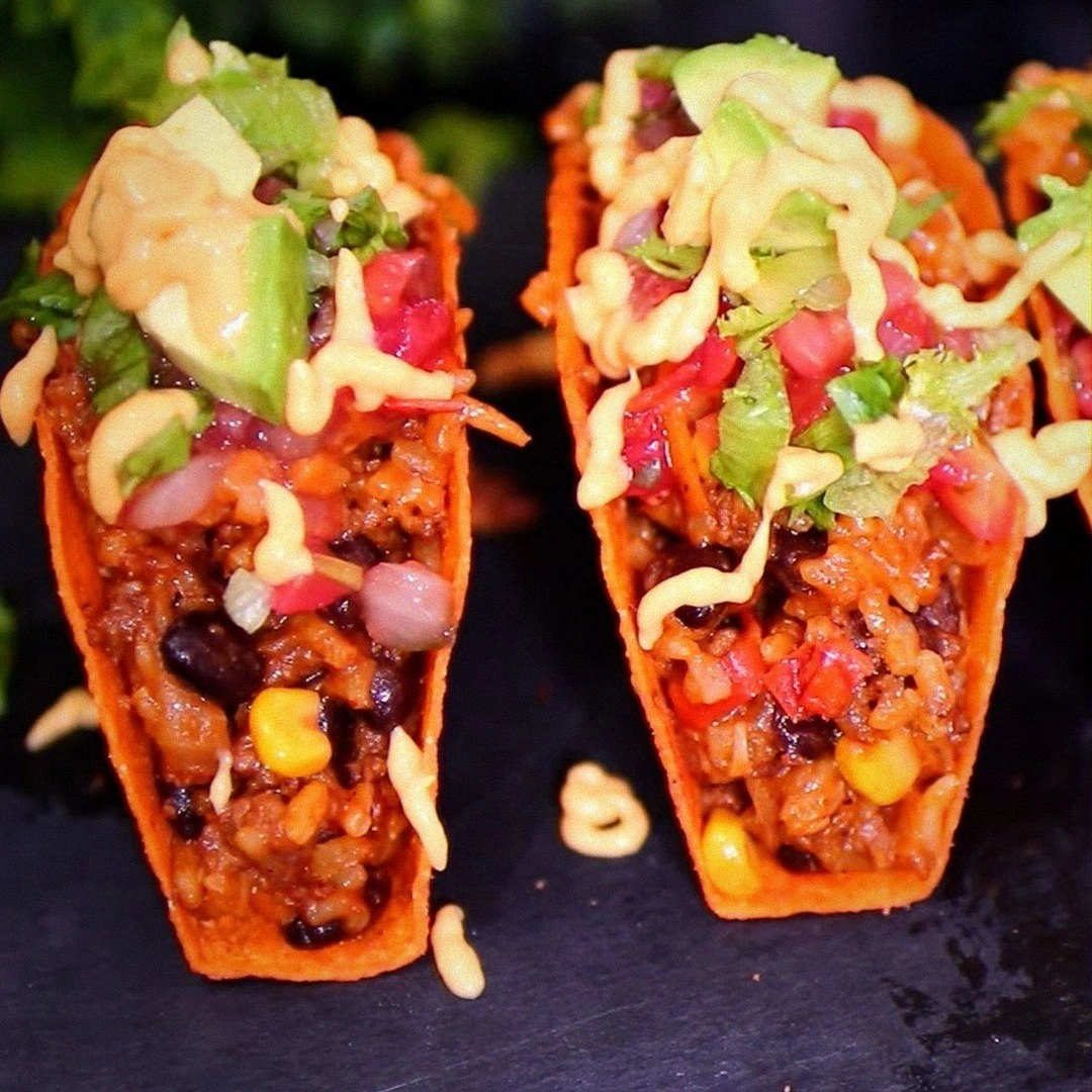 Easy Beef and Rice Tacos Recipe with VIDEO