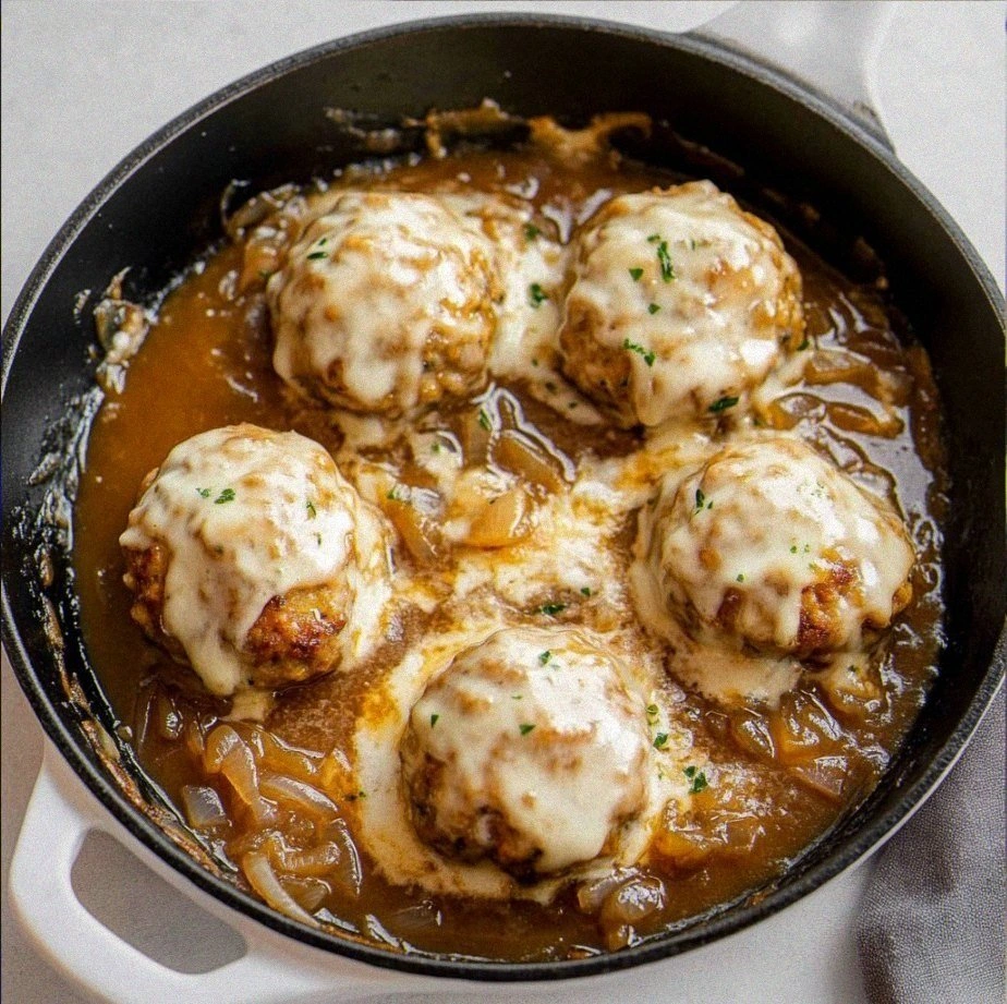 French Onion Salisbury Steak Recipe