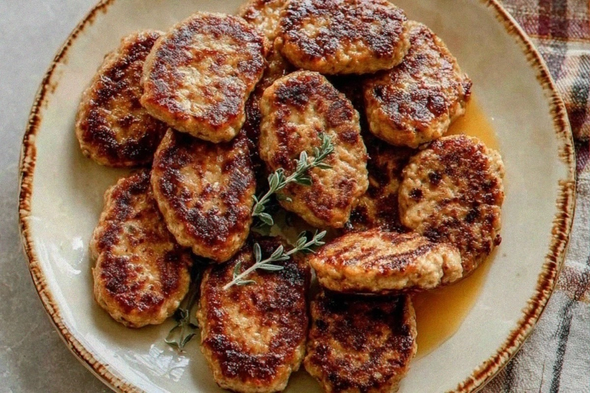Homemade Maple Chicken Breakfast Sausage